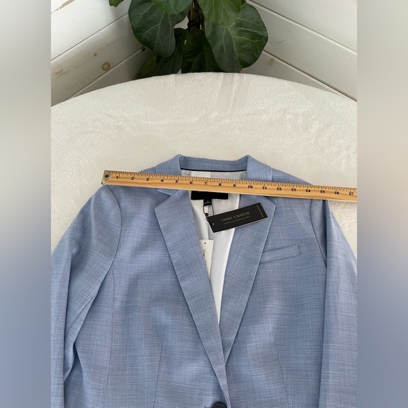 Banana Republic Factory Size 4 Baby Blue Washable Blazer NWT - Picture 15 of 17